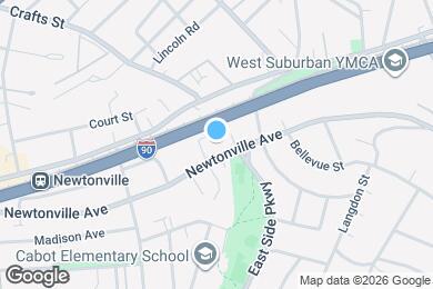 Map image of the property - 28 Newtonville Ave