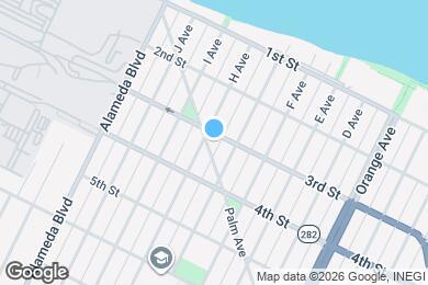 Map image of the property - 319 Palm Ave