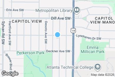 Map image of the property - 1427 Belmont Ave SW