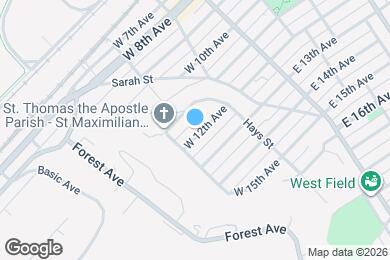 Map image of the property - 351 W 12th Ave