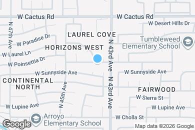 Map image of the property - 4323 W Poinsettia Dr
