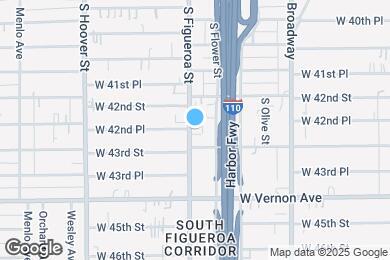 Map image of the property - 4240 S Figueroa St