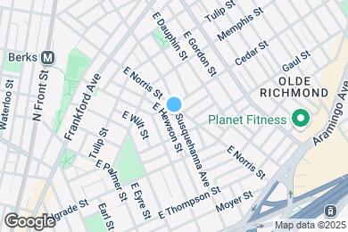 Map image of the property - 1528 E Susquehanna Ave