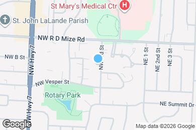 Map image of the property - 503 NW 3rd St