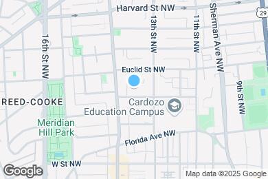Map image of the property - 1323 Clifton St NW