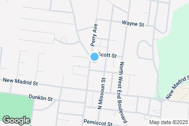 Map image of the property - 1104 Perry Ave