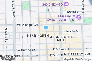 Map image of the property - 740 N Wabash Ave
