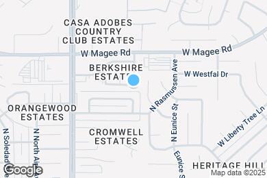 Map image of the property - 3589 W Capella St