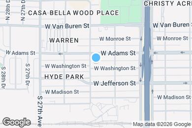 Map image of the property - 2438 W Washington St