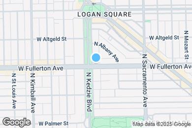 Map image of the property - 3144 W Fullerton Ave