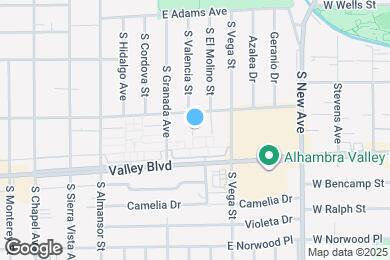 Map image of the property - 999 E Valley Blvd