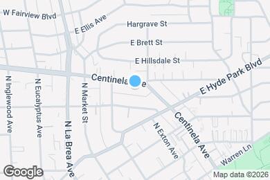 Map image of the property - 815 Centinela Ave