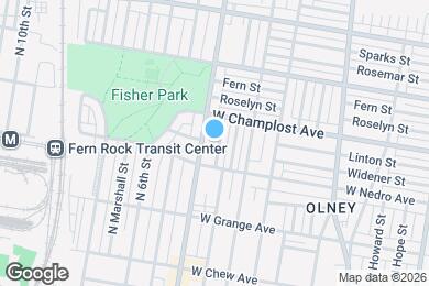 Map image of the property - 5928 N Lawrence St