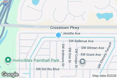 Map image of the property - 1973 SW Bellevue Ave
