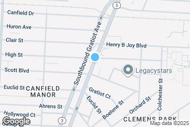 Map image of the property - 326 1/2 N Gratiot Ave