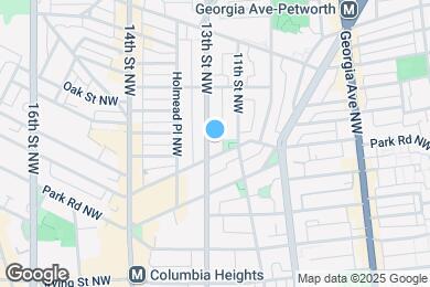 Map image of the property - 3511 13th St NW
