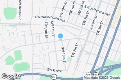 Map image of the property - 1033 SW Western Blvd