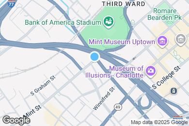 Map image of the property - 1007 S Mint St