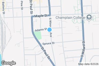 Map image of the property - 287 S Winooski Ave