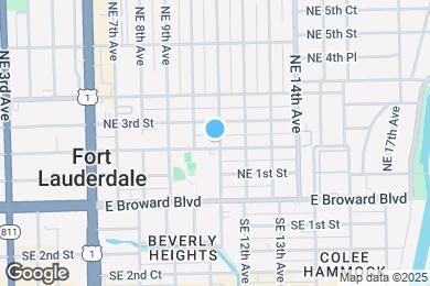 Map image of the property - 1021 NE 2nd St