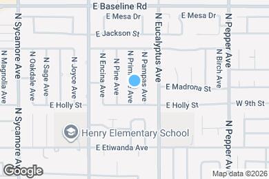 Map image of the property - 957 N Primrose Ave