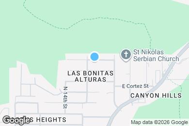 Map image of the property - 1513 E Sunnyside Dr