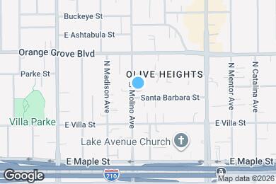 Map image of the property - 574 N El Molino Ave