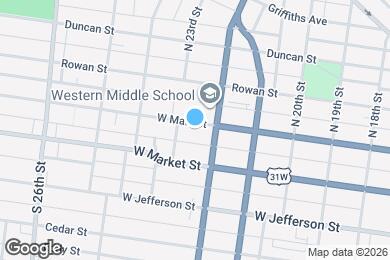 Map image of the property - 2216 W Main St