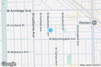 Map image of the property - 1825 N Washtenaw Ave