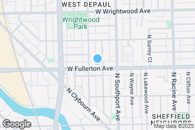 Map image of the property - 1442 W Fullerton Ave