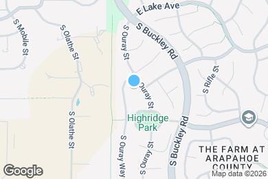 Map image of the property - 16805 E Maplewood Dr