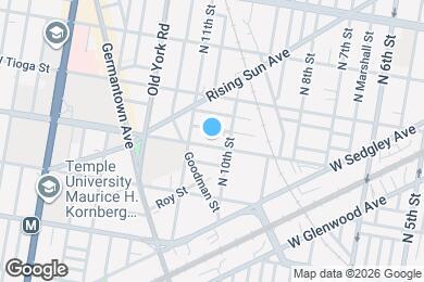 Map image of the property - 1011 W Ontario St