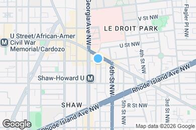 Map image of the property - 620 T St NW