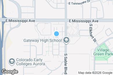 Map image of the property - 14387 E Arizona Ave