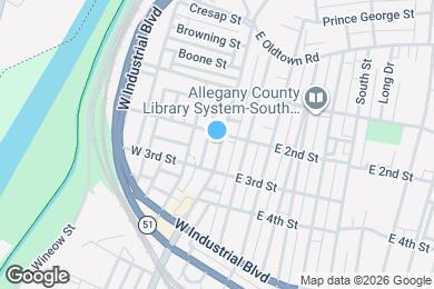 Map image of the property - 215 Virginia Ave