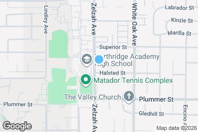 Map image of the property - 9610 Zelzah Ave