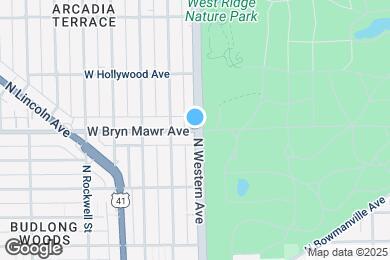 Map image of the property - 2402 W Bryn Mawr Ave