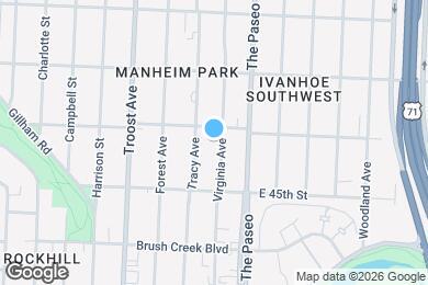 Map image of the property - 4410 Virginia Ave