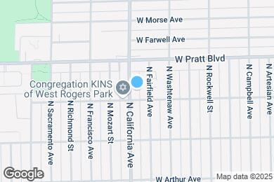 Map image of the property - 6711 N California Ave
