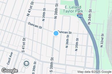 Map image of the property - 121 N 38th St
