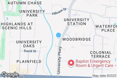 Map image of the property - College Vue on University