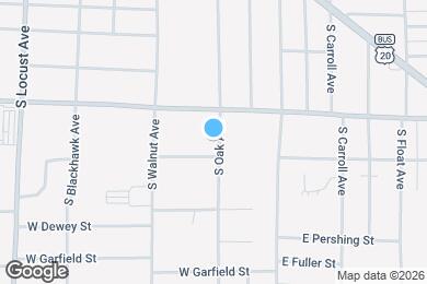 Map image of the property - 1330 S Oak Ave