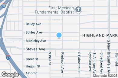 Map image of the property - 1131 McKinley Ave