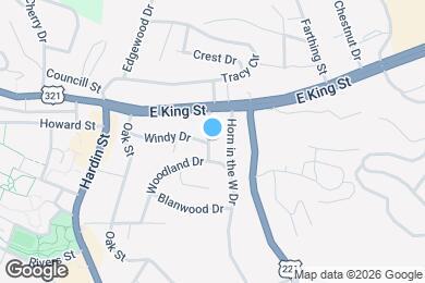 Map image of the property - 183 Hillside Dr