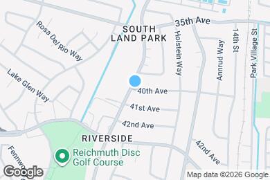 Map image of the property - 1200 40th Ave