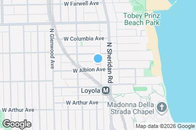 Map image of the property - 1222 W Albion Ave