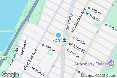 Map image of the property - 218 W 72nd St