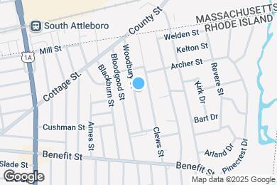 Map image of the property - 133 Woodbury St