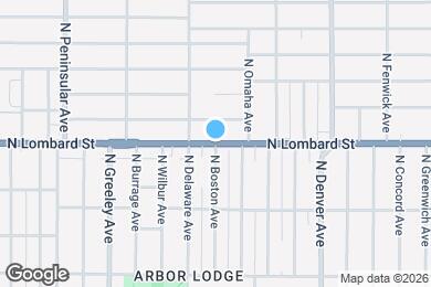 Map image of the property - 9205 N Boston Ave