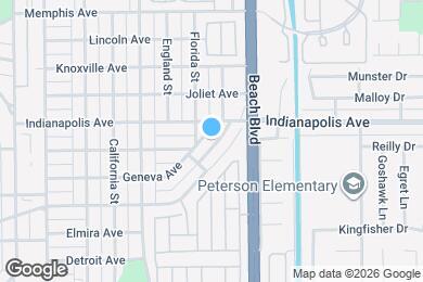 Map image of the property - 820 Geneva Ave